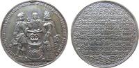 Gelegenheitsmedaillen Medaille o.J. Silberguß Liebe und Ehe, Dresden, ein von Christus getrautes Brautpaar / Mehrzeiler - oben und unten ein Lieb...