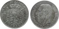 Belgien 50 Centimes 1886 Ag Leopold II, Der Belgen vz