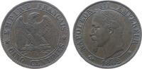 Frankreich 5 Centimes 1862 Br Napoleon III, A (Paris) aEF