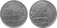 Frankreich 100 Francs 1958 KN Cochet, B, Flügel ss