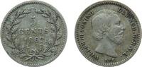 Niederlande 5 Cents Ag Wilhelm III, Punkt nach Datum, Schulman 670 -