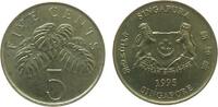 Singapur 5 Cents AlBr Monstera -