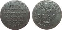 Mezzo Baiocco 1802 Vatikan Ku Pius VII, Prägeschwäche ss