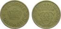 Dänemark 1/2 Krone AlBr Christian X -