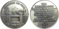 Hamburg Medaille Bronze versilbert Hamburg - Einpolderung der Peute, Hochwasserschutztore / Mehrzeiler, ca. 50,4 MM -