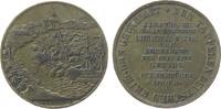 vor 1914 Medaille 1849 helle Bronze Eckernförde - auf das Seegefecht am 5. April, die brennenden Wracks der dänischen Schiffe Christian VIII. und...