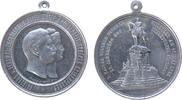 tragbare Medaille 1896 Aluminium Frankfurt - auf die Einweihung des Kaiser Wilhelm Denkmals, und auf den 25.-Jahrestag des Frankfurter Friedens, ...