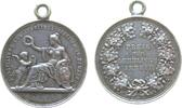 Städte tragbare Medaille Silber Bamberg - auf die Ausstellung von Lehrlingsarbeiten, weibliche Person mit Schild bekränzt vor ihr stehenden Putto - Im Ab -