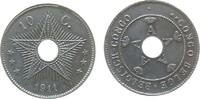 Belgisch Kongo 10 Centimes KN winzige Fleckchen -