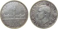 1 Dollar 1939 Kanada Ag Georg VI, Königlicher Besuch ss-vz
