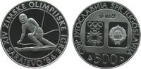 Jugoslawien 500 Dinara Ag Olympiade Sarajewo, Slalom -
