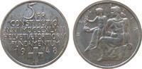 5 Franken 1948 Schweiz Ag Bundesverfassung unz