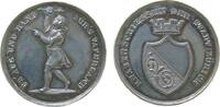 Medaille o.J. Schützen Silber Zürich - auf das Knabenschießen, Knabe nach links mit Apfel / gekröntes Wappen, v. Aberli, ca. 25,3 MM, ca. 5,2 Gra...