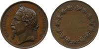 Bronzemedaille 1864 Napoleon Bronze  Napoleon III - auf die internationale französisch / spanische Ausstellung in Bayonne, Gravur im Kranz   JURY...