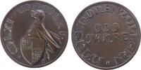 Gelegenheitsmedaillen Medaille 1961 Bronze Hohenzollern - auf den 900. Jahrestag des Hauses Hohenzollern, Wappen / Schrift, ca. 60,5 MM stgl