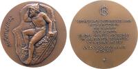 Italien Medaille Bronze Italienische Handelsbank, antiker Krieger in seiner letzten Ruhestätte / Mehrzeiler in lateinischer Sprache, v. Landi, ca -