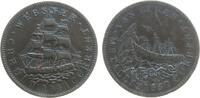 USA Hard times Token Kupfer Whig Partei - auf ihren Kanditaten Webster, und gegen den Kanditdaten der Demokraten Martin van Buren, Probaganda - / Har -
