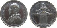 Medaille 1900 Vatikan Bronze Leo XIII (1878-1903) - auf das heilige Jahr, Brustbild nach links / Christus auf Wolke über der Heiligen Pforte, v. ...