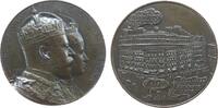 Medaille 1902 Großbritannien Bronze Edward VII. - auf seine Krönung, Coronation Souvenier, Büsten des Königspaares gestaffelt nach rechts / Ansic...