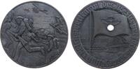 Medaille 1939 Drittes Reich Zink Düsseldorf - auf den Reichswettkampf des NS-Fliegerkorps, stürmende Soldaten im Feld nach links - oben ein Laste...