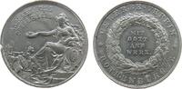 Städte Medaille o.J. Zinn Rothenburg ob der Tauber - Anerkennung des Fleisses, Gewerbeverein - Mit Gott ans Werk, weibliche Gestalt hält Kranz üb...