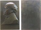 Ungarn Plakette 1912 Bronze Gyula Wlassics (1852-1937) - auf seinen 60. Geburtstag, ungarischer Politiker, Jurist und Minister, Brustbild nach li...
