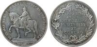 Medaille 1899 vor 1914 Silber Alfred (1893-1900) - auf die Enthüllung des Denkmals für Ernst II. in Coburg, Sachsen-Coburg-Gotha, Reiterdenkmal /...