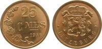 Luxemburg 25 Centimes Br Charlotte, minimal fleckig -