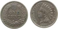 USA 1 Cent KN Indian Head, gereinigt -