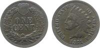 USA 1 Cent Br Indian head, seltener Jahrgang -