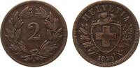 Schweiz 2 Rappen 1870 Br HMZ 1213 ss 45,00 EUR  Excl. 50,00 EUR Verzending