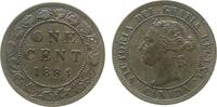 Kanada 1 Cent 1884 Br Victoria, winziger Randfehler vz+ 90,00 EUR  Excl. 50,00 EUR Verzending