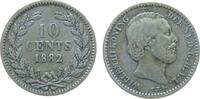 Niederlande 10 Cents 1882 Ag Wilhelm III, Schulman 660 ss 33,50 EUR  Excl. 50,00 EUR Verzending