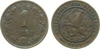 Niederlande 1 Cent 1897 Br Wilhelmina I, Schulman 965, kleiner Randsto&szlig; ss 15,00 EUR  Excl. 50,00 EUR Verzending