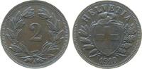 Schweiz 2 Rappen 1910 Br HMZ 1213 ss-vz 45,00 EUR  Excl. 50,00 EUR Verzending