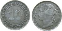 Straits Settlements 10 Cents 1874 Ag Victoria (1837-1901) ss 30,00 EUR  Excl. 50,00 EUR Verzending