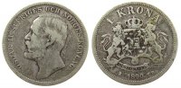 Schweden 1 Krone Ag Oscar II -