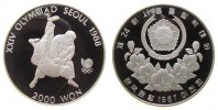 Korea Süd 2000 Won KN Olympiade Teak won do -