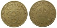 Dänemark 2 Kronen AlBr Christian X -