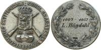 Schweden Medaille Weißmetall Königliches Panzerregiment, für L. Högdahl 1907-1957, 33 MM -