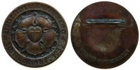 Reformation / Religion Brosche Kupfer Deutscher Luthertag November 1933, Lutherrose, entfernte Nadel, ca. 34,5 MM -