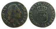 Frankreich 1/2 Sol a la vieille tete Ku Louis XV, S (Reims) -