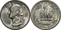 USA 25¢ Washington 25¢, 1943-S, 25¢, MS63 -