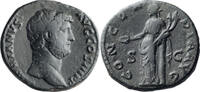 Ancient Roman Middle bronze Hadrian. Middle bronze -