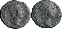 Ancient Roman 40-as Hadrian Double-Portrait As. 40-as -