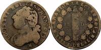 France 12 Deniers France, 1793, MA, 12 Deniers, VG/F -