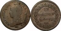 France Un Decime France, Directory & Consulate, 1795-1804, L'AN 8, AA, Un Decime, F/VF -