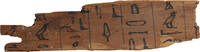 Egyptian Egyptian Cedar Coffin Text Panel -