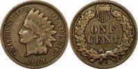 USA 1¢ Indian Cent, 1908-S, 1¢, VF20 -