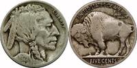 USA 5¢ Buffalo Nickel, 1921-S, 5¢, F12 -